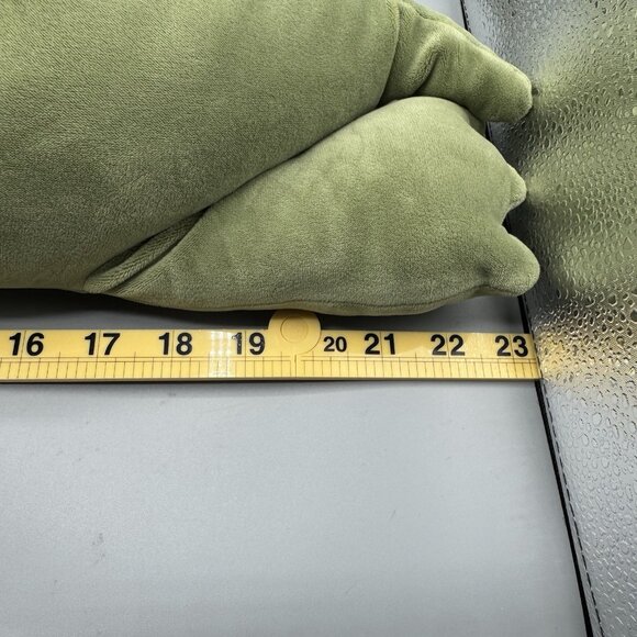 Pillowfort Weighted Plush Green Triceratops Dinosaur 3lb Throw Pillow 24" - Picture 10 of 10